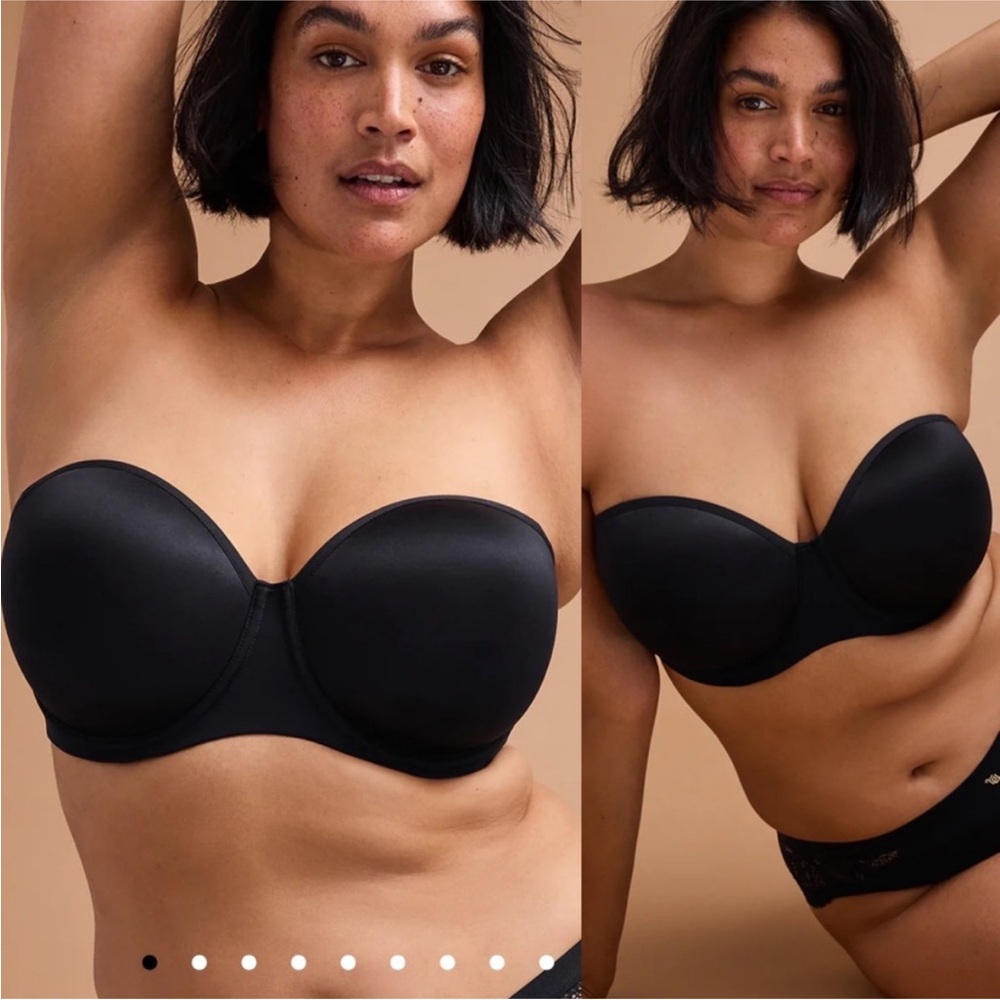 ThirdLove Strapless Black Smooth T-Shirt Bra